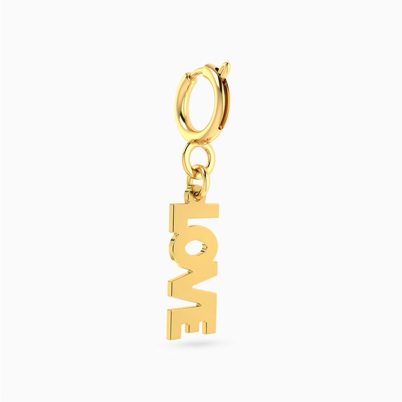 Miss L' by L'azurde LOVE Shaped Charm in 14K Gold - Image 3